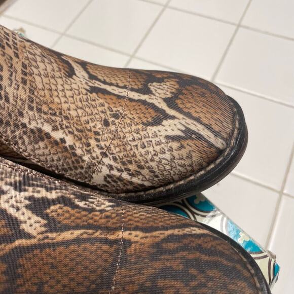 Charleston Shoe Co Liberty Python Boot Size 6 Pull On - Picture 5 of 7